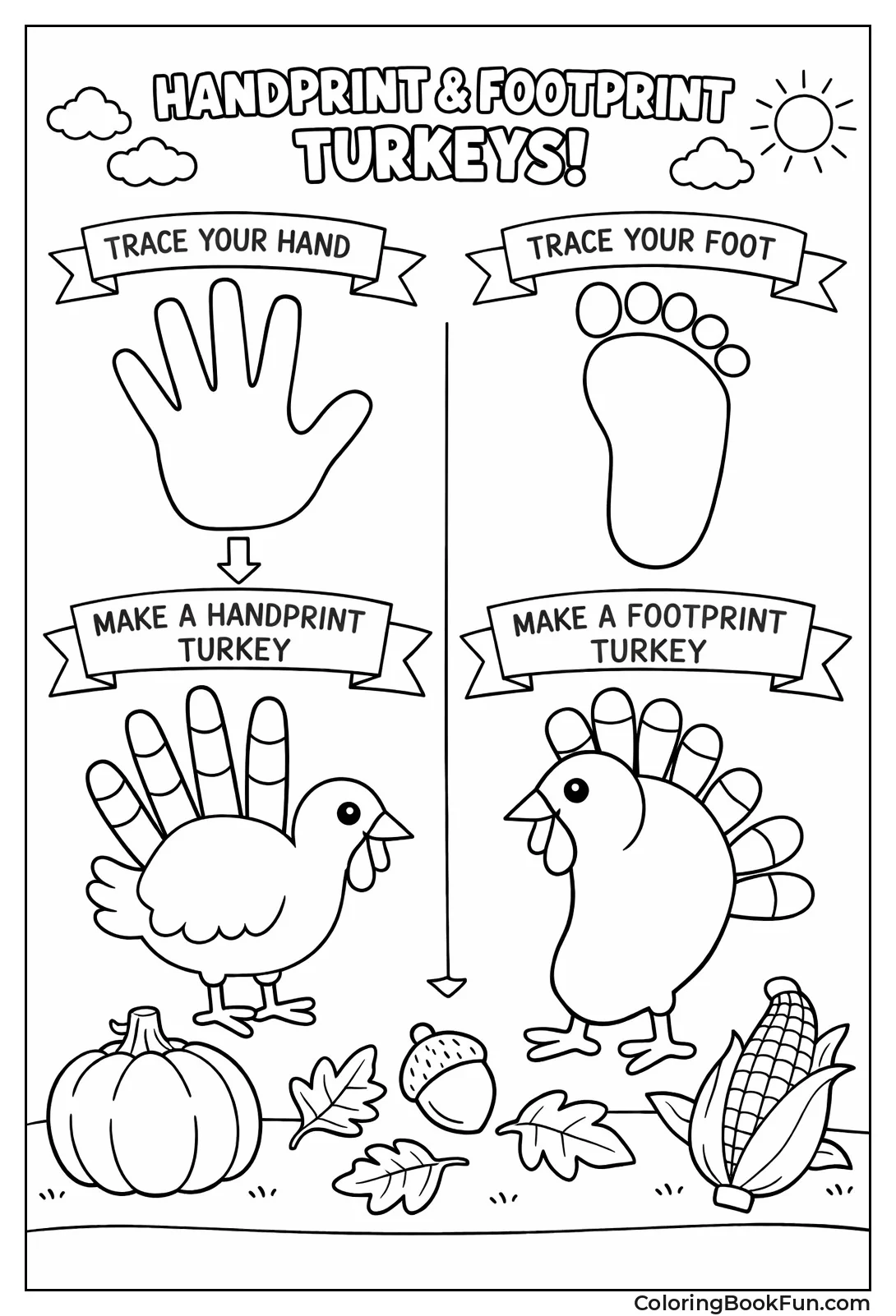 Handprint Turkey Art