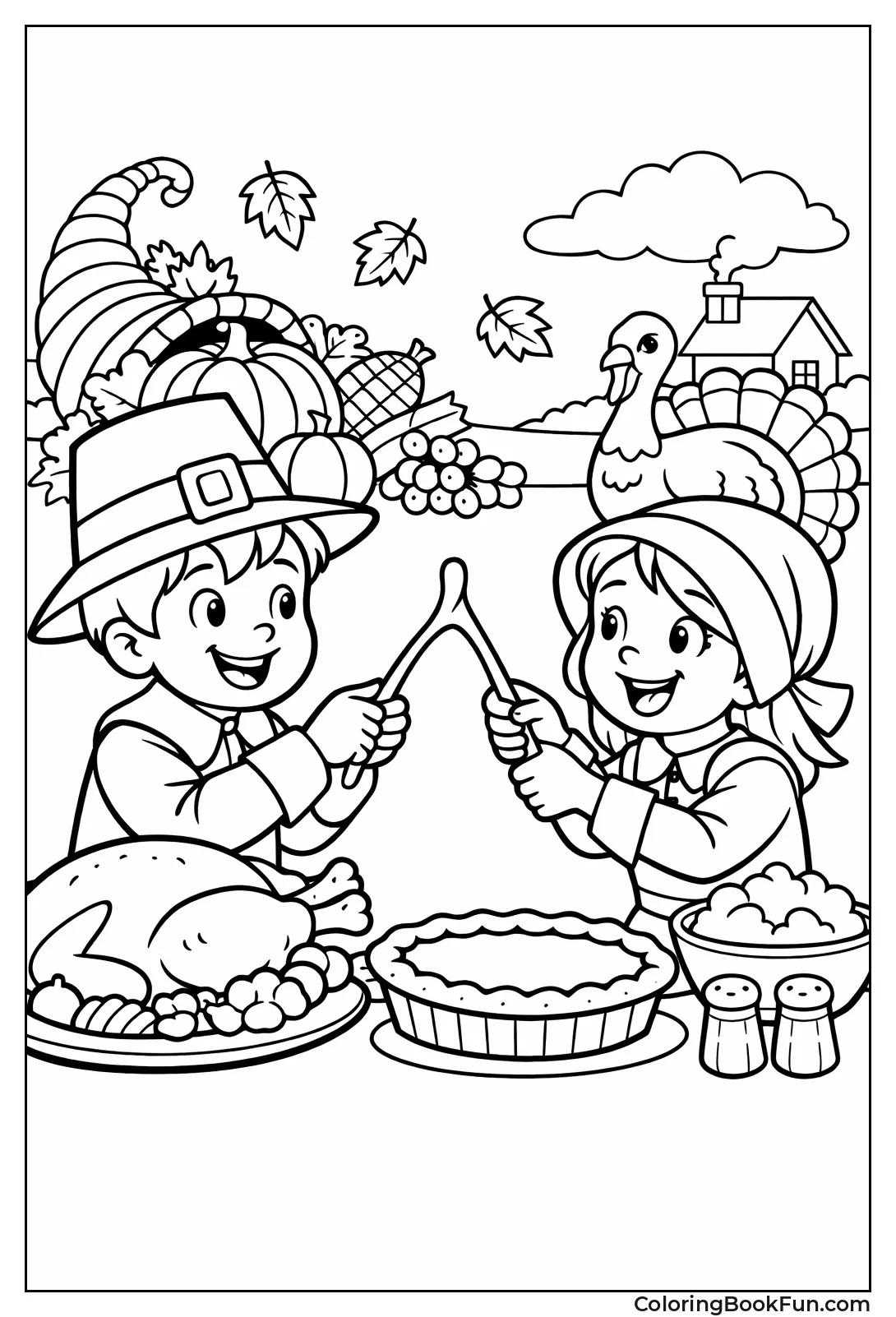 Kids Pulling Wishbone