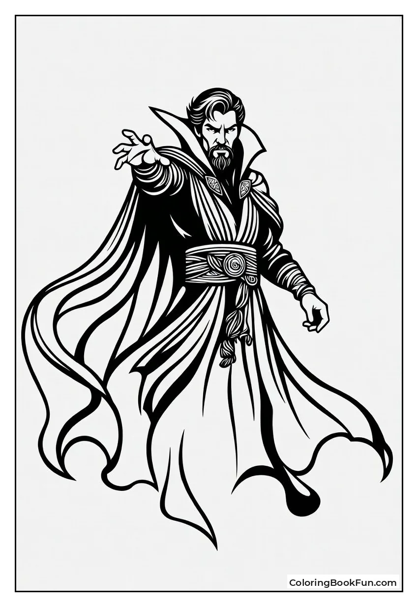 Doctor Strange Floats with Cloak