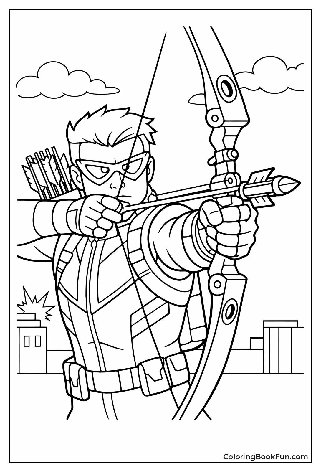 Hawkeye Aims Trick Arrow