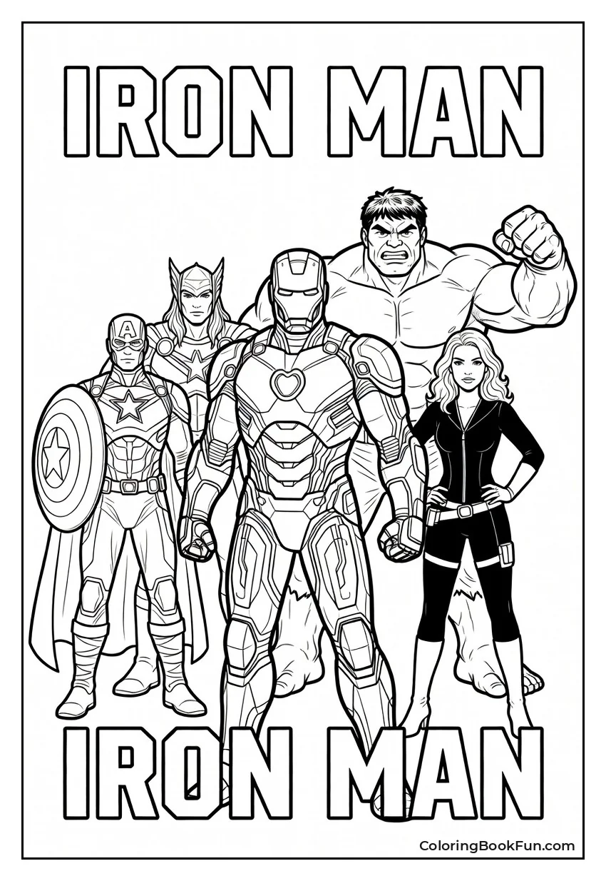 Iron Man Poses Confidently