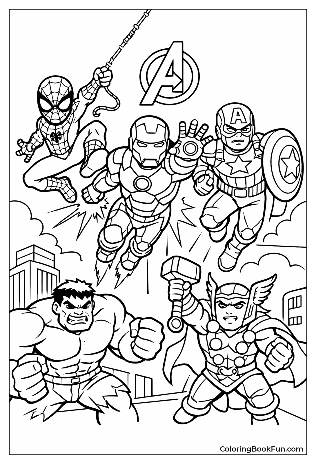 Spider-Man Swings with Team