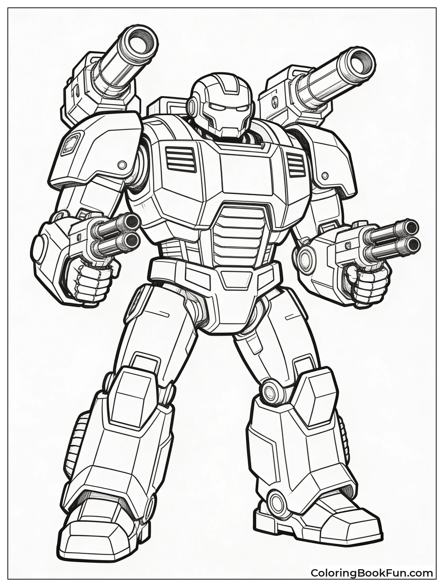 War Machine Loads Guns