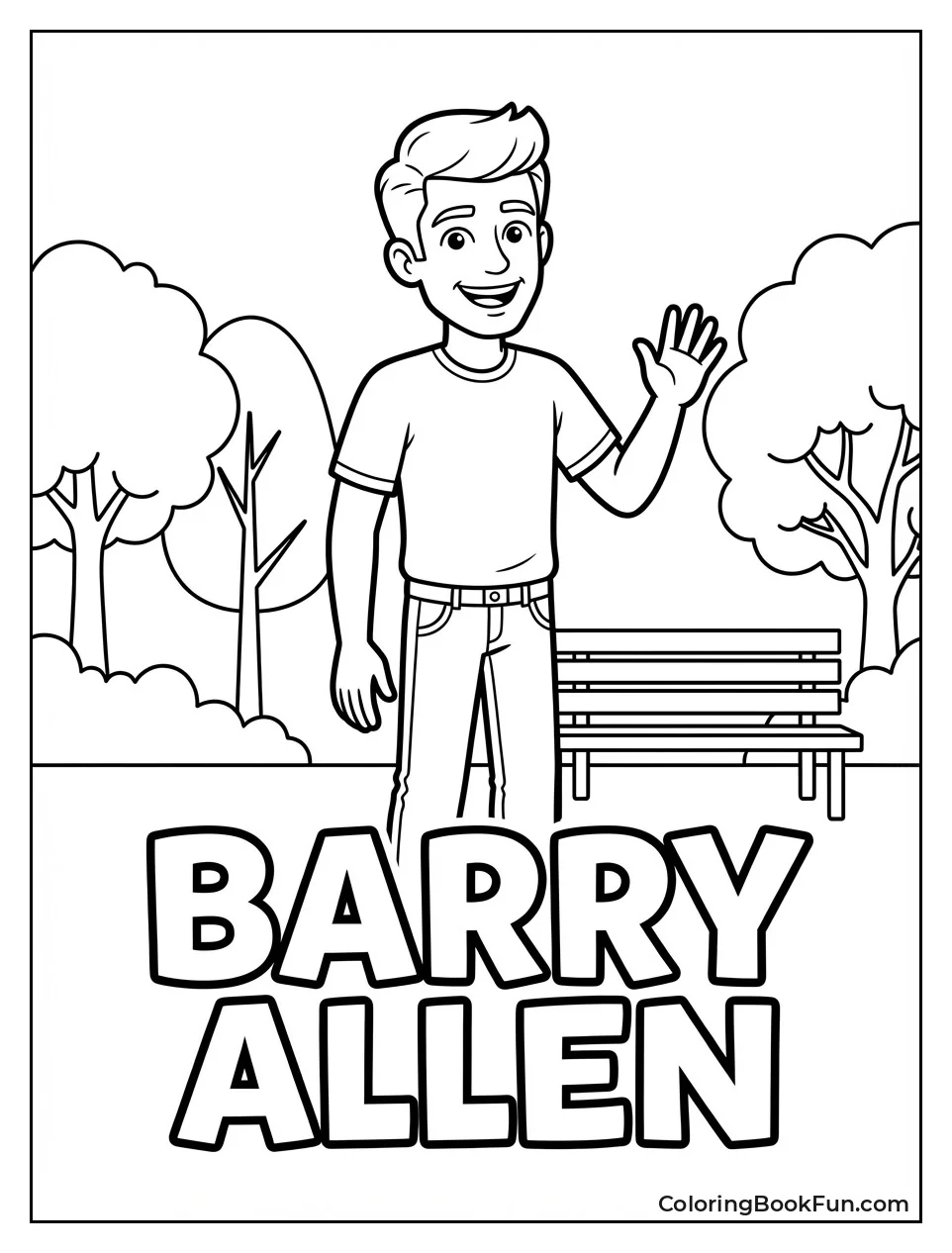 Smiling Barry Allen Portrait