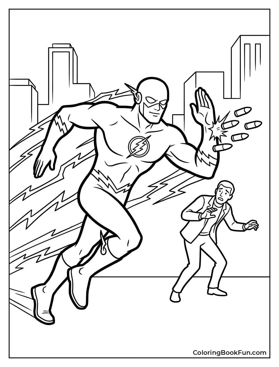 Flash Catches Flying Bullets