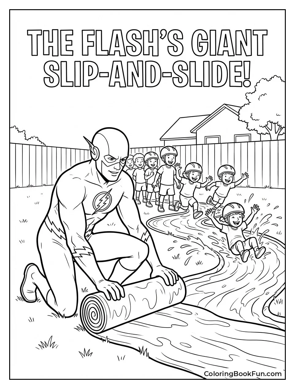 Flash Makes Giant Slip-and-Slide