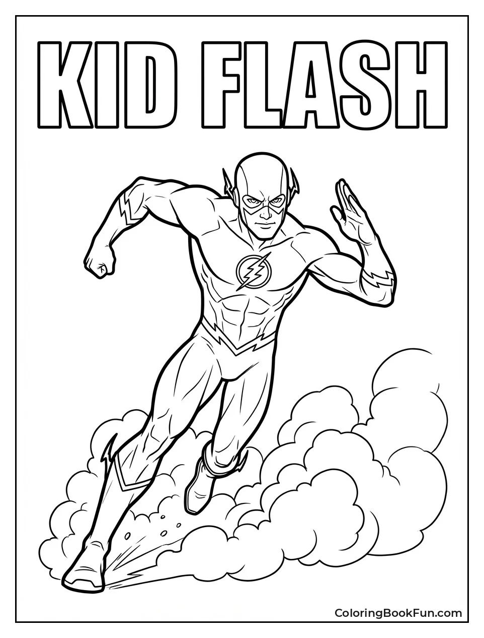 Kid Flash Speeds with Dust