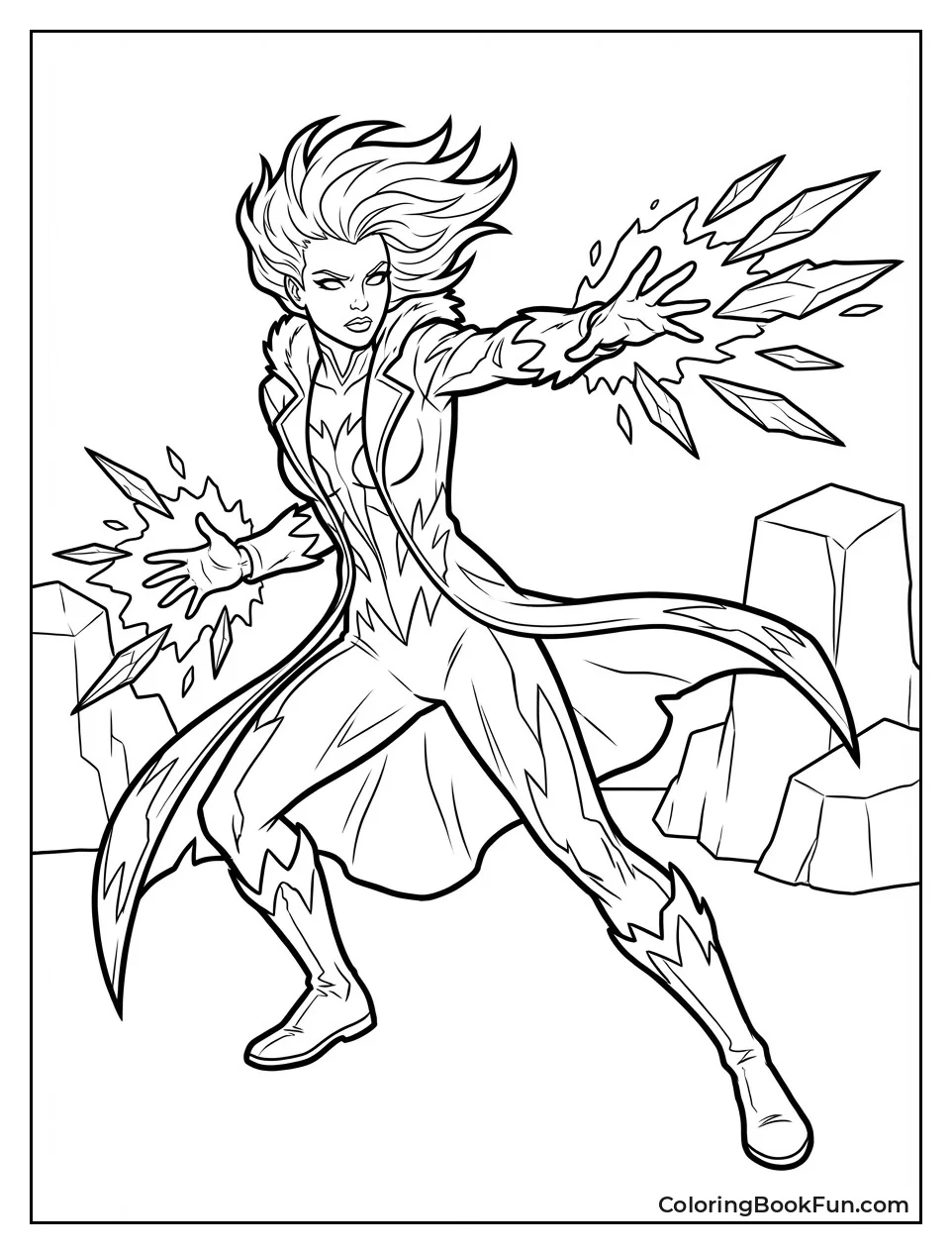 Killer Frost Creates Ice Shards