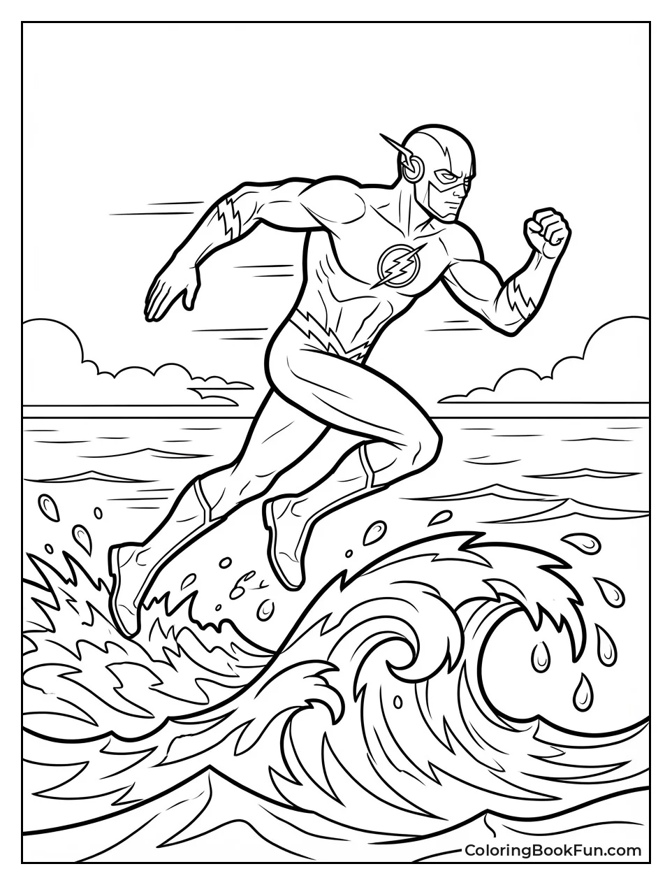 Flash Runs on Water Waves