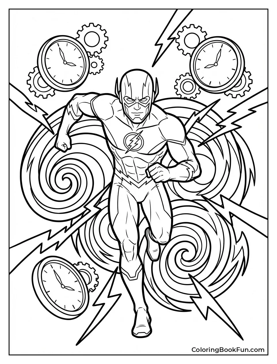 Flash Enters Swirling Speed Force