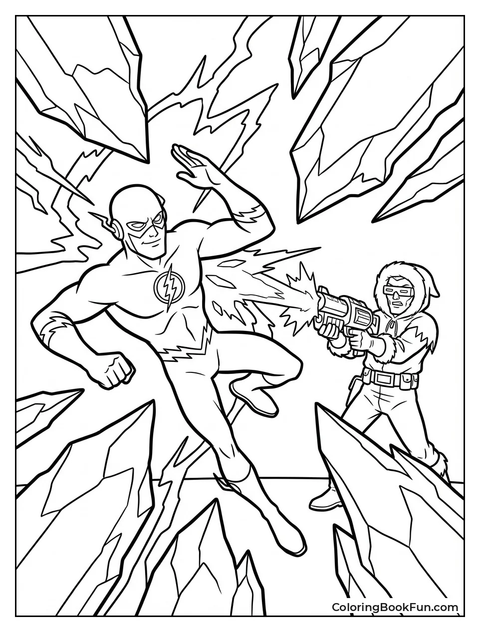 Flash Dodges Captain Cold Blasts