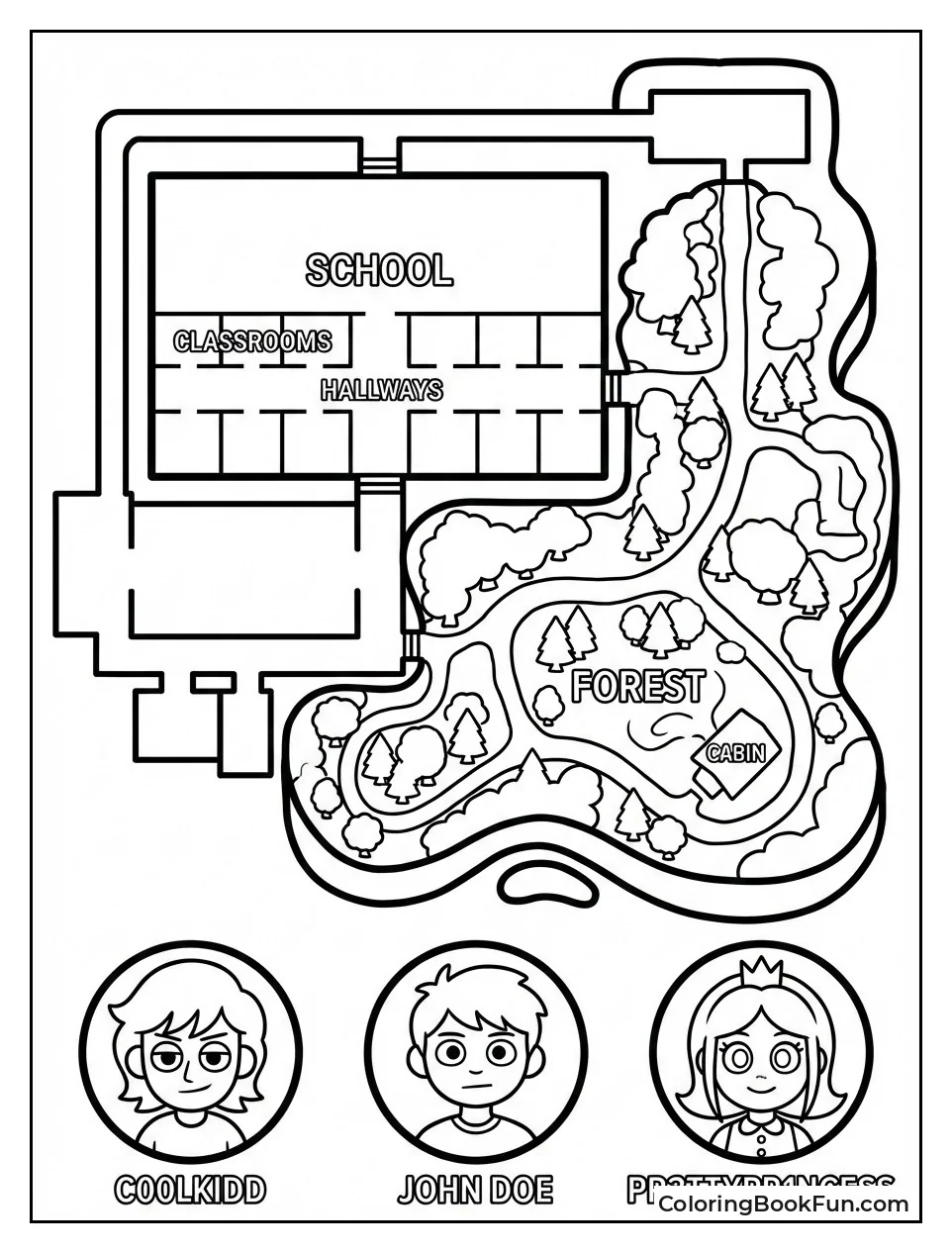 Forsaken Map from Above