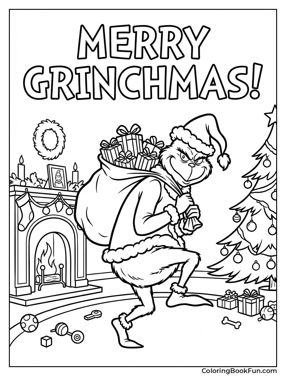 Santa Grinch Hauls Sack