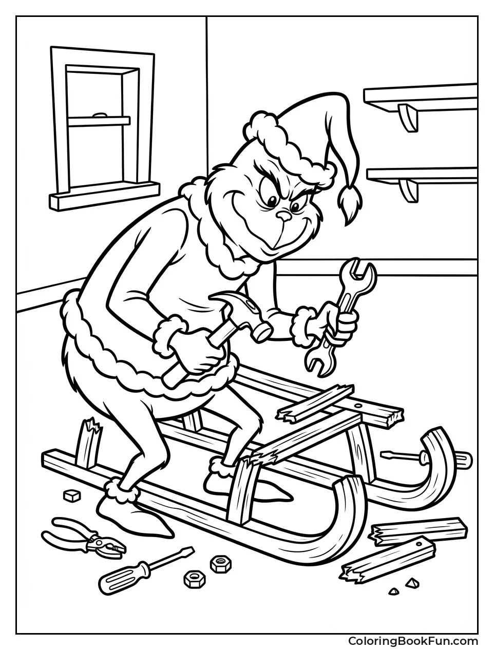 Grinch Hammers Sleigh Parts