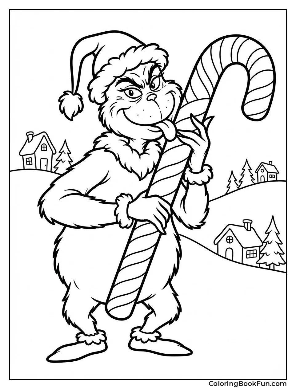 Grinch Licks Candy Cane