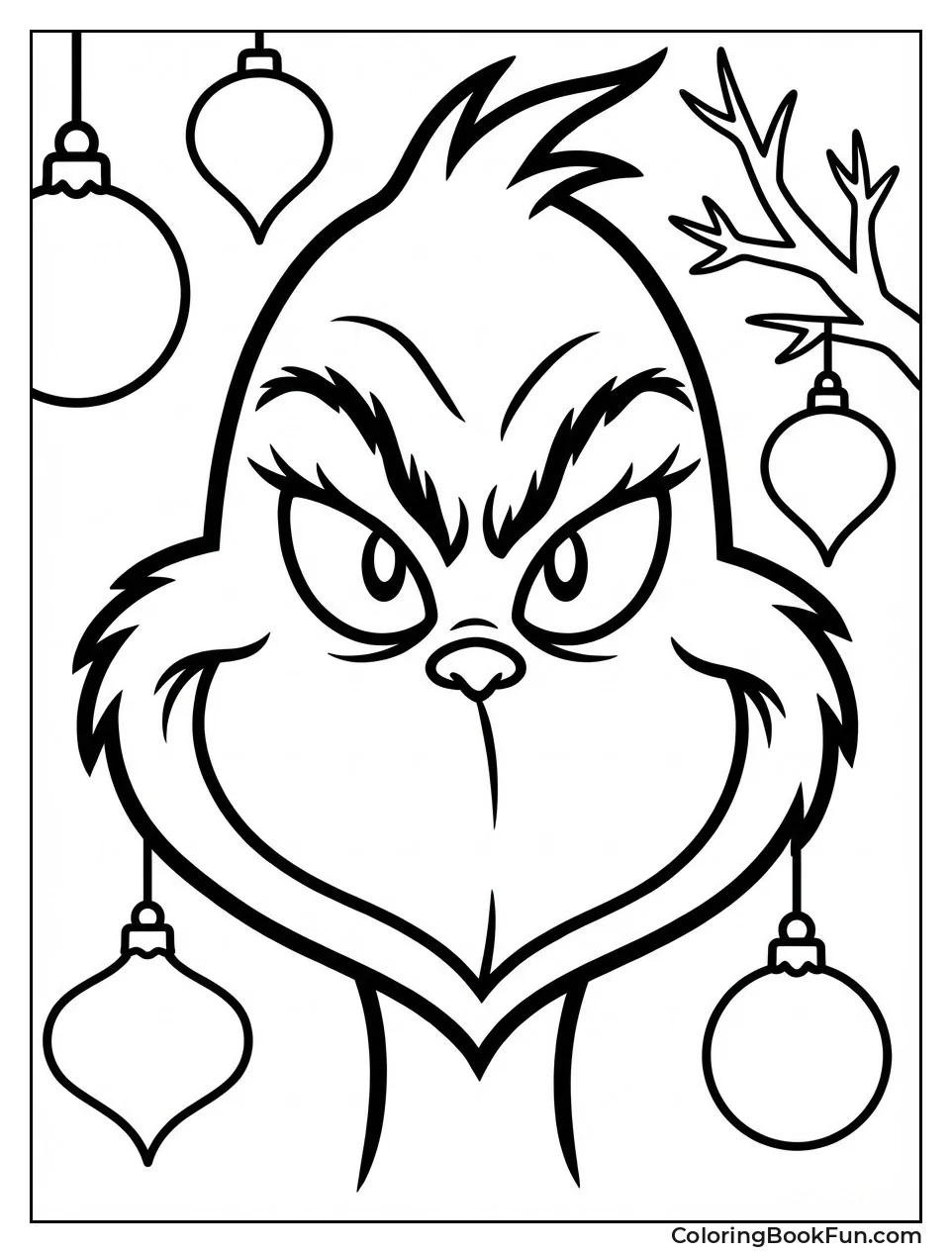 Grumpy Grinch Makes Scowl