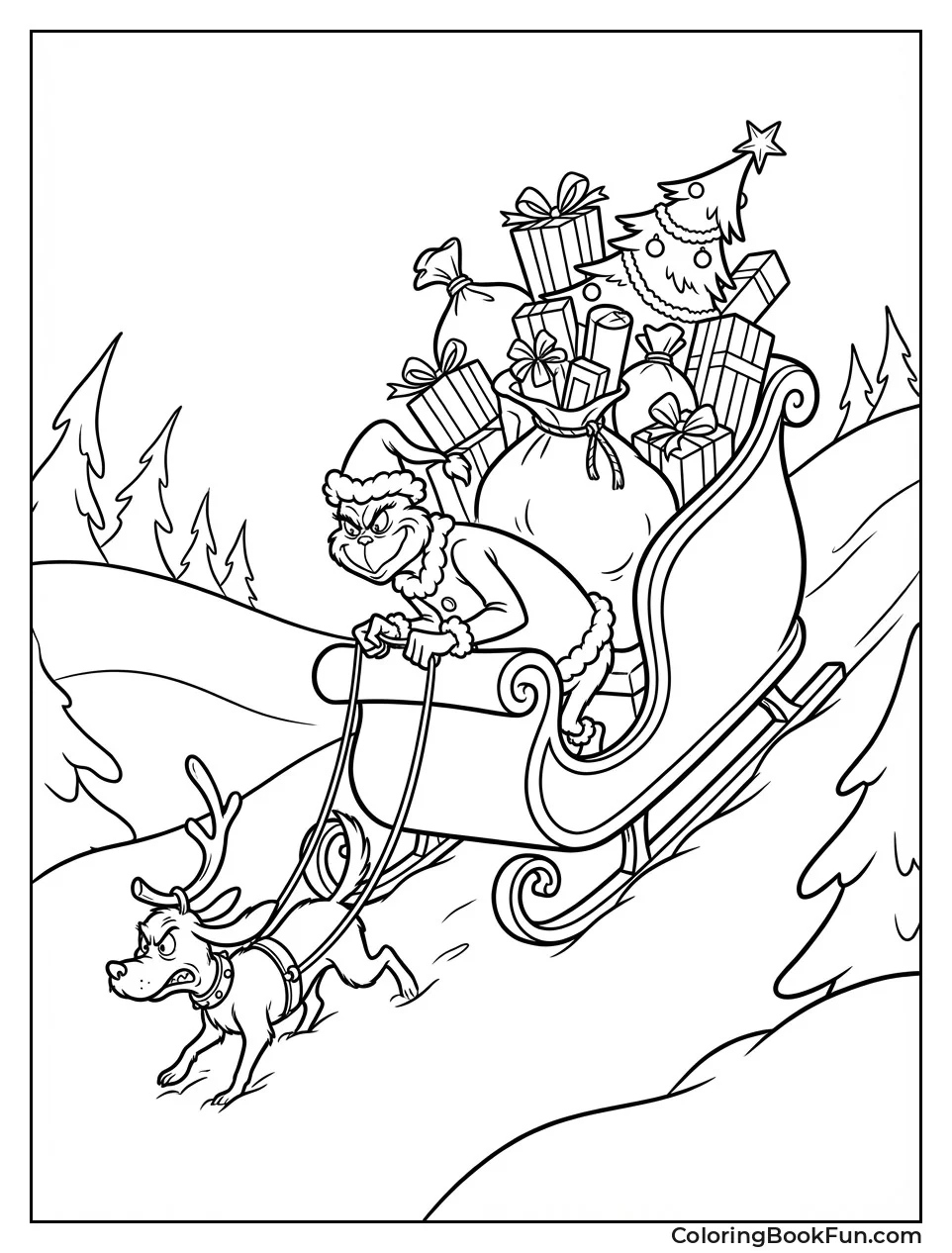 Max Pulls Loaded Sleigh