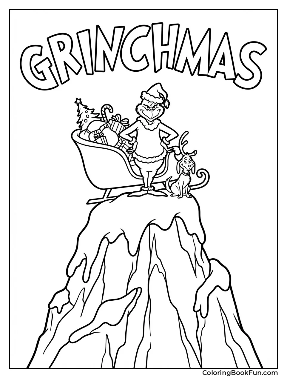 Grinch Poses Summit Sleigh