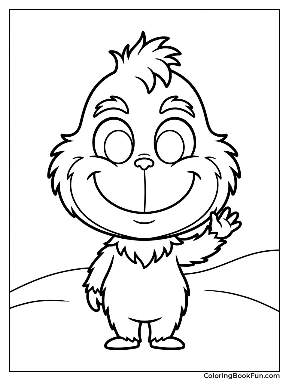 Baby Grinch Waves Cutely