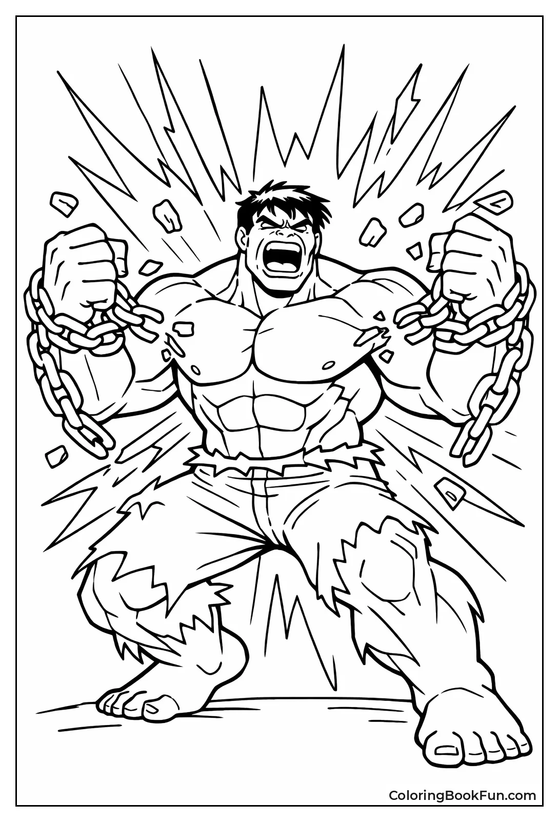 Hulk Breaks Massive Chains