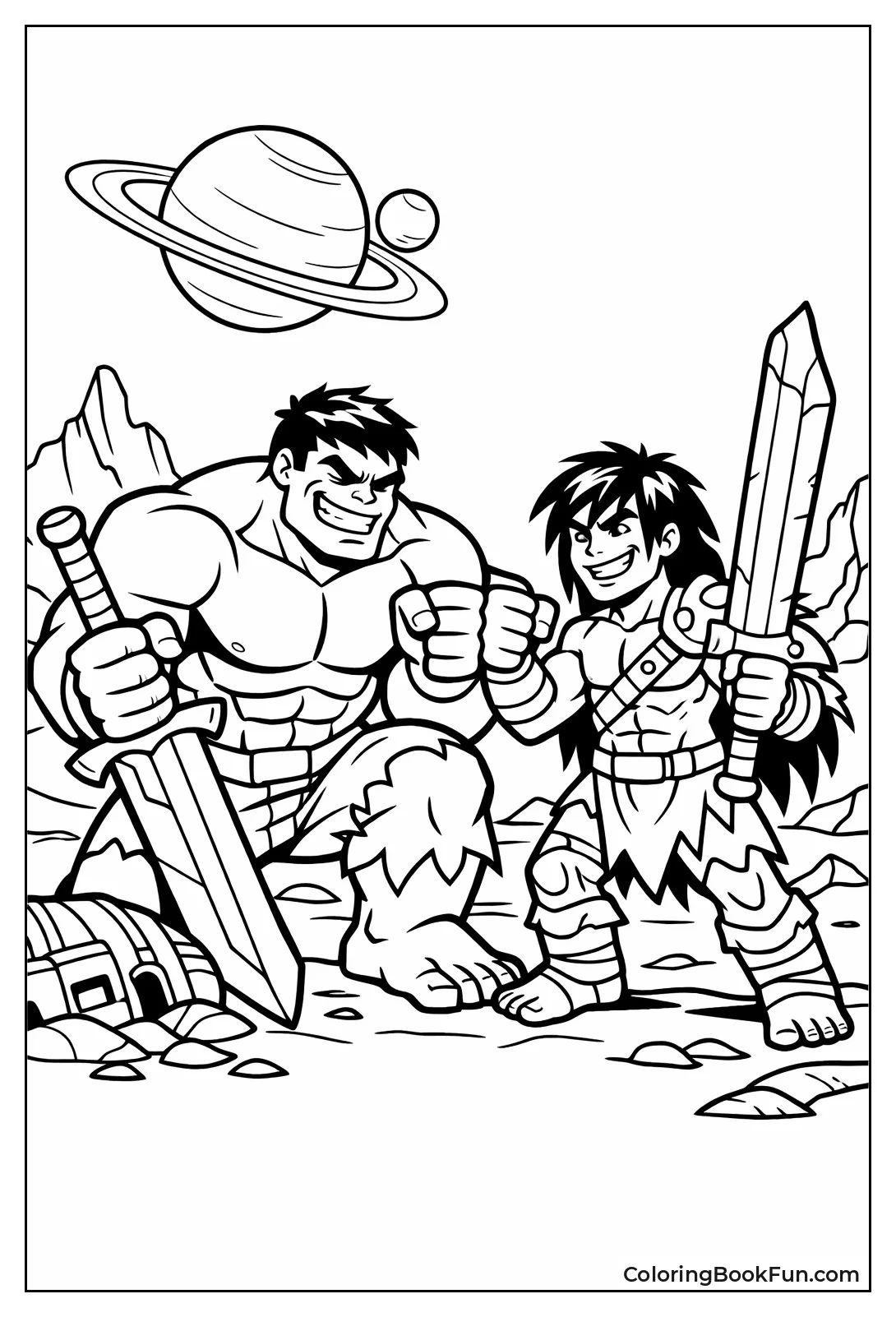 Hulk Bonds with Son Skaar