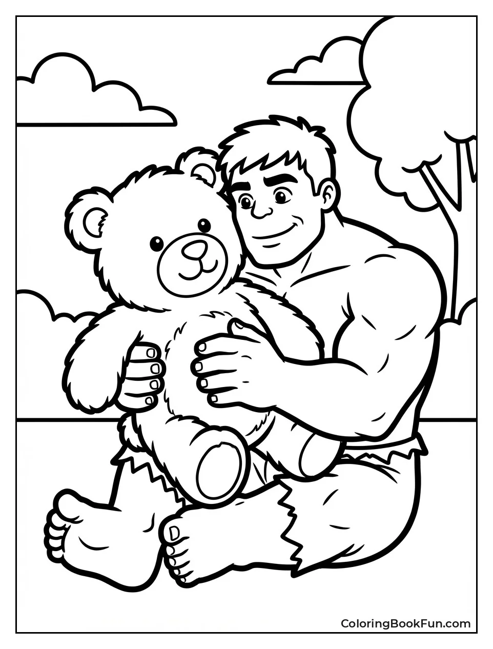 Hulk Hugs Giant Teddy Bear