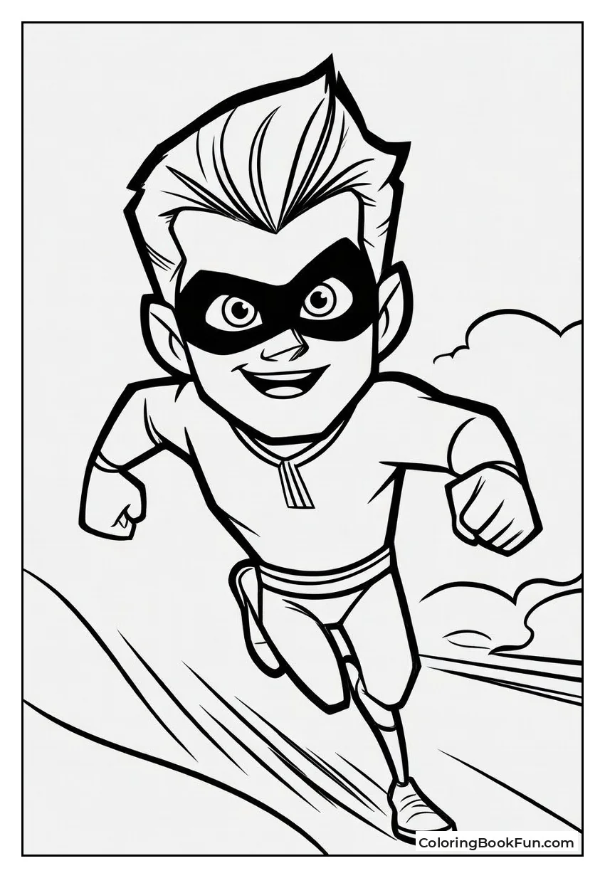 Speedy Dash with Motion Lines