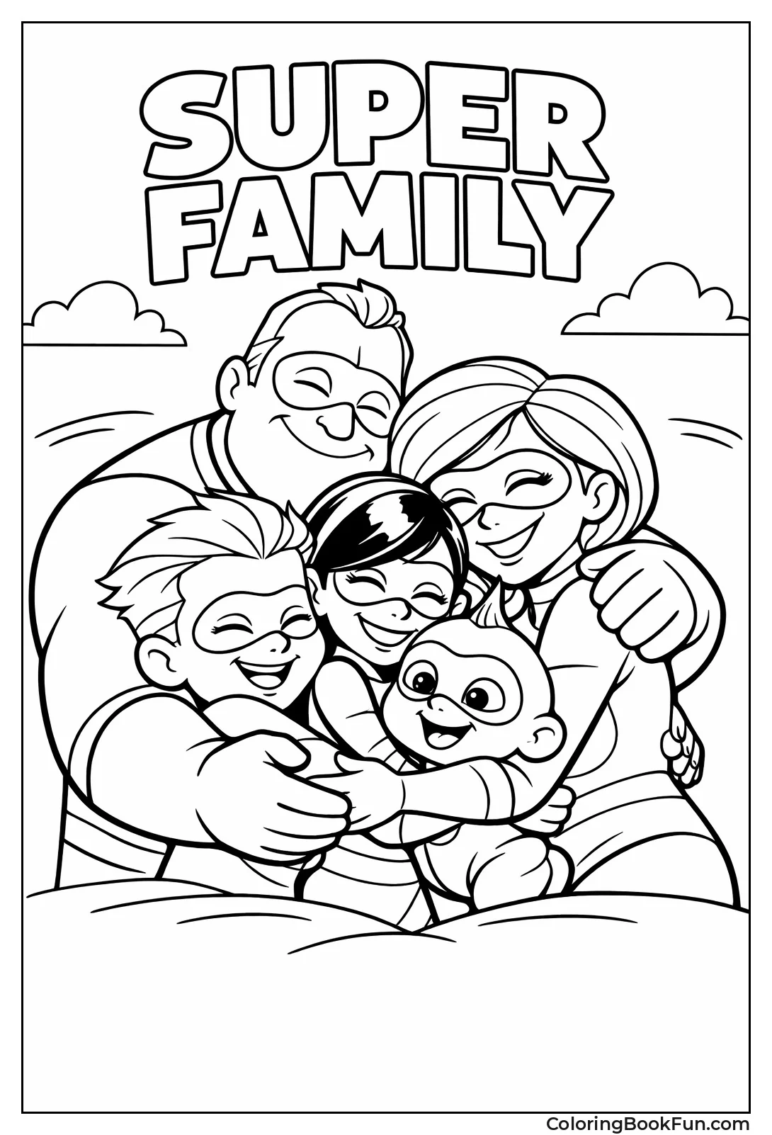 Incredibles Family Victory Hug