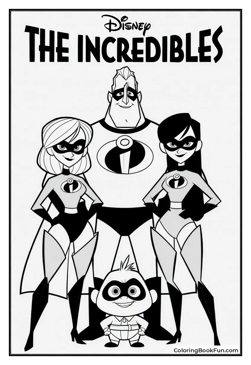 Incredibles Family Stands Heroically