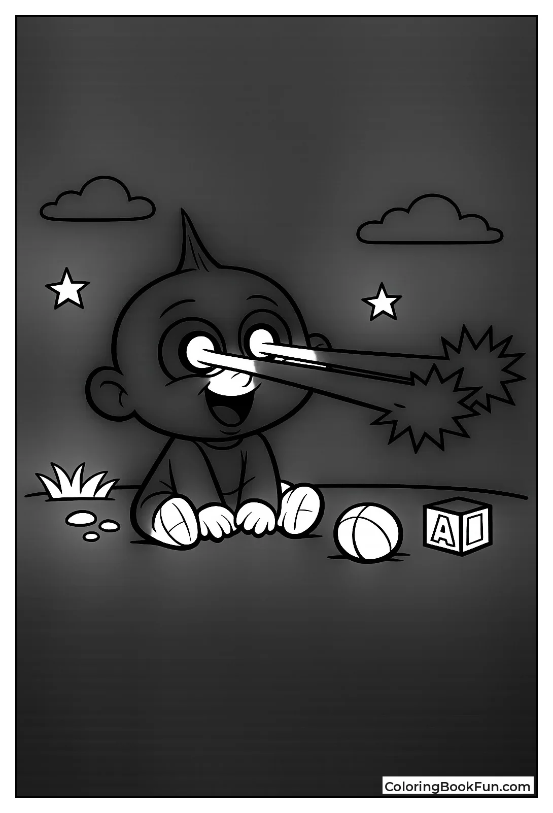 Jack-Jack Shooting Laser Beams