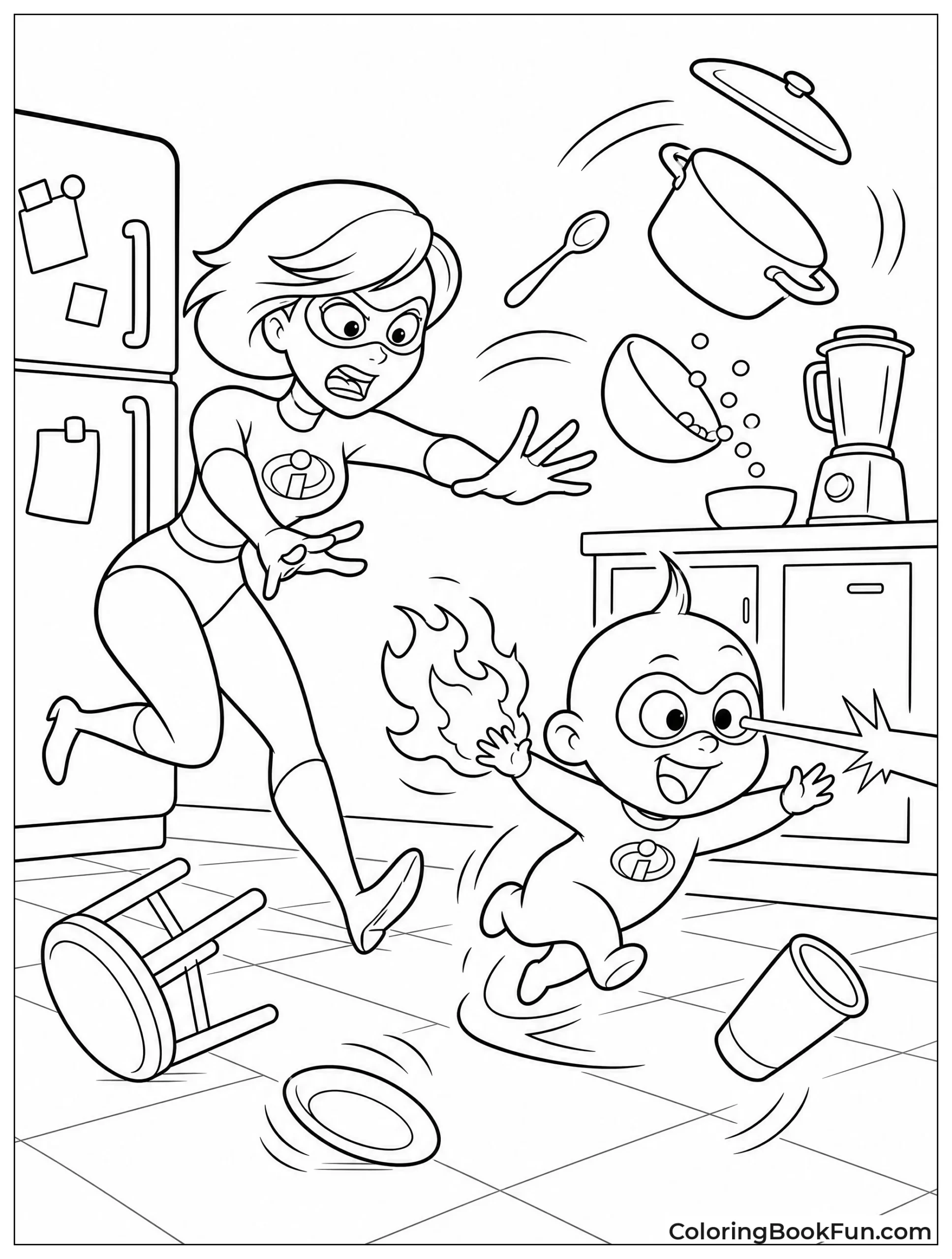 Kari Chasing Crazy Jack-Jack