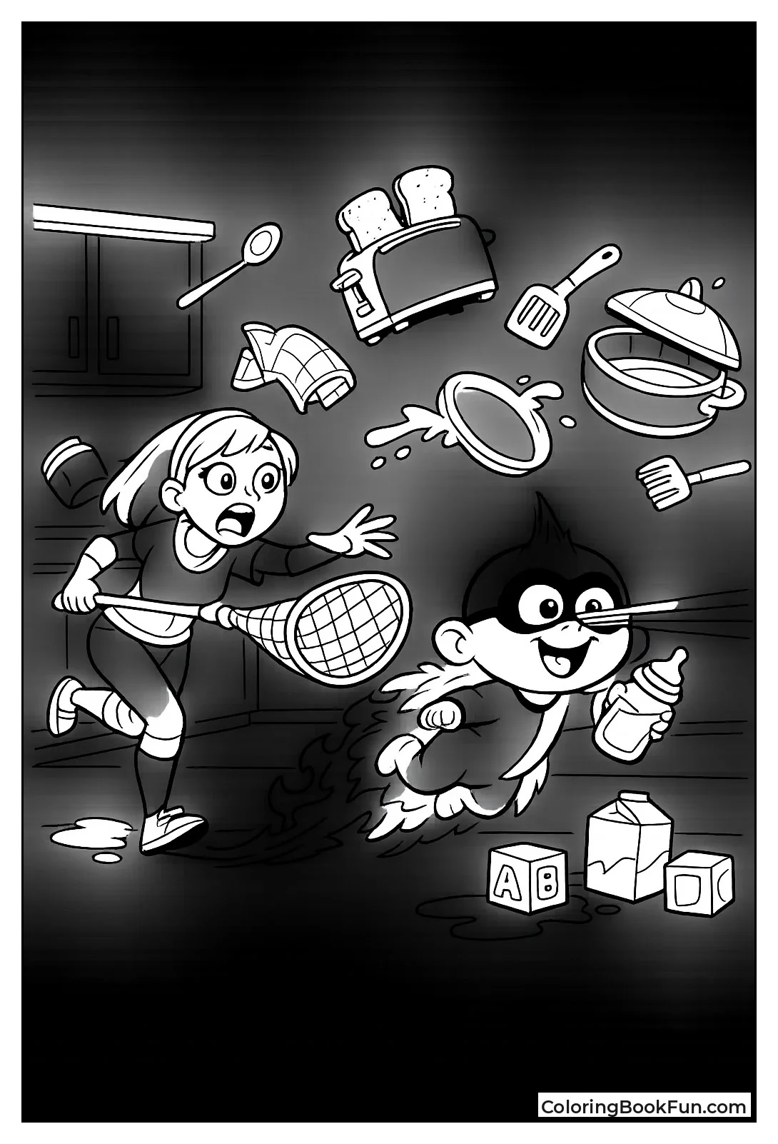 Kari Chasing Crazy Jack-Jack