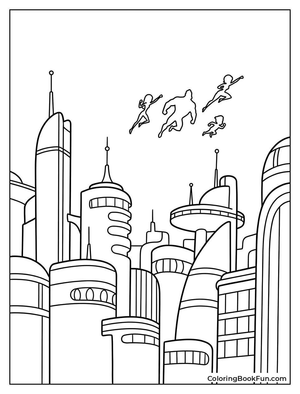 Metroville Retro Skyline