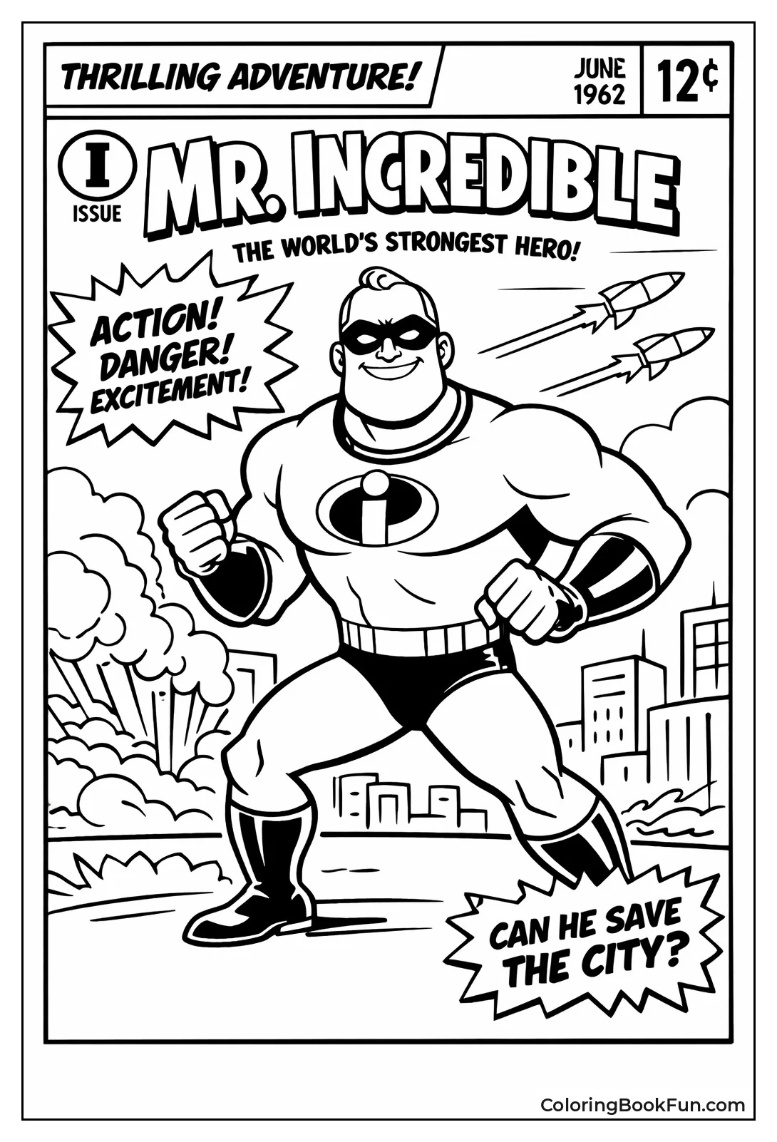 Retro Mr Incredible Cover