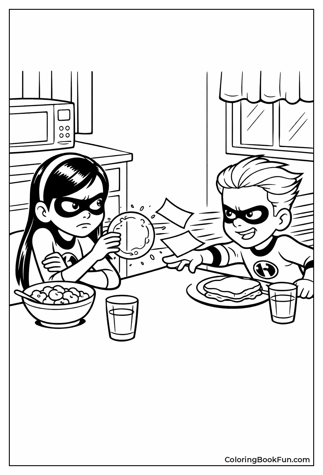 Violet and Dash Squabbling