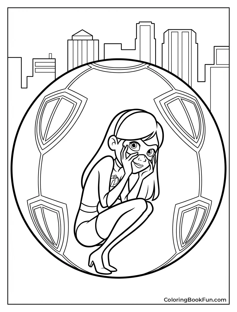 Violet Peeking from Force Field