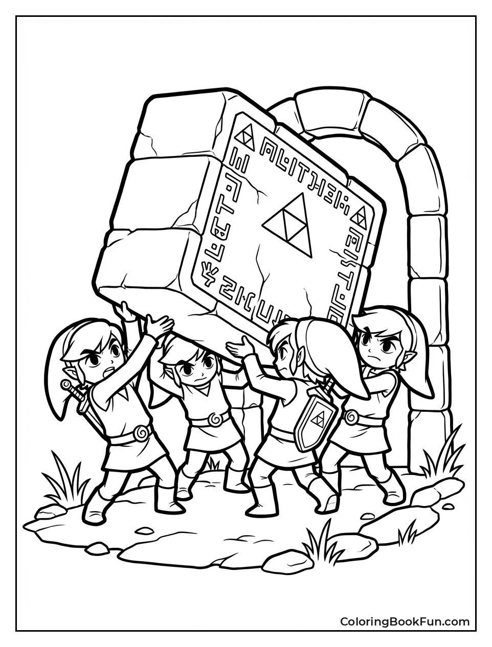 Four Links Lift Door