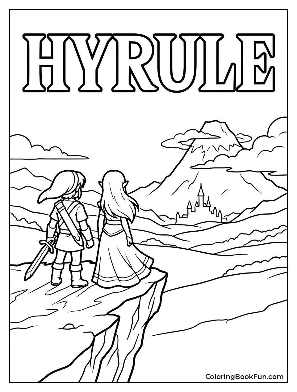 Link Zelda View Hyrule