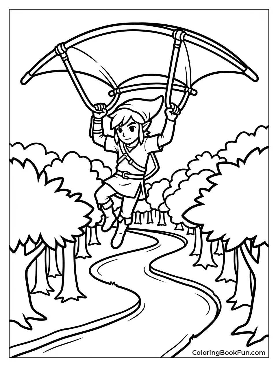 Link Glides with Paraglider