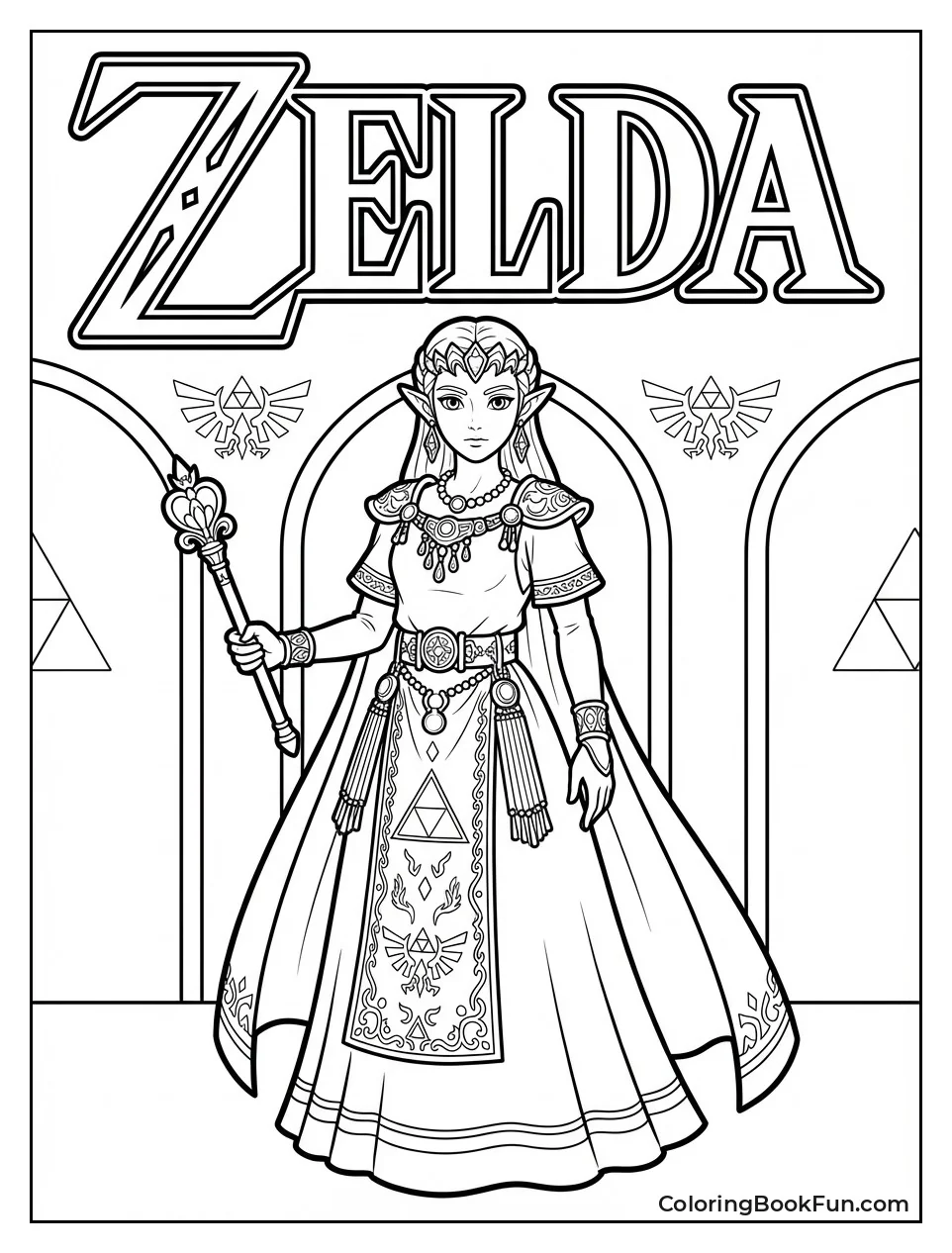 Zelda Wears Royal Gown