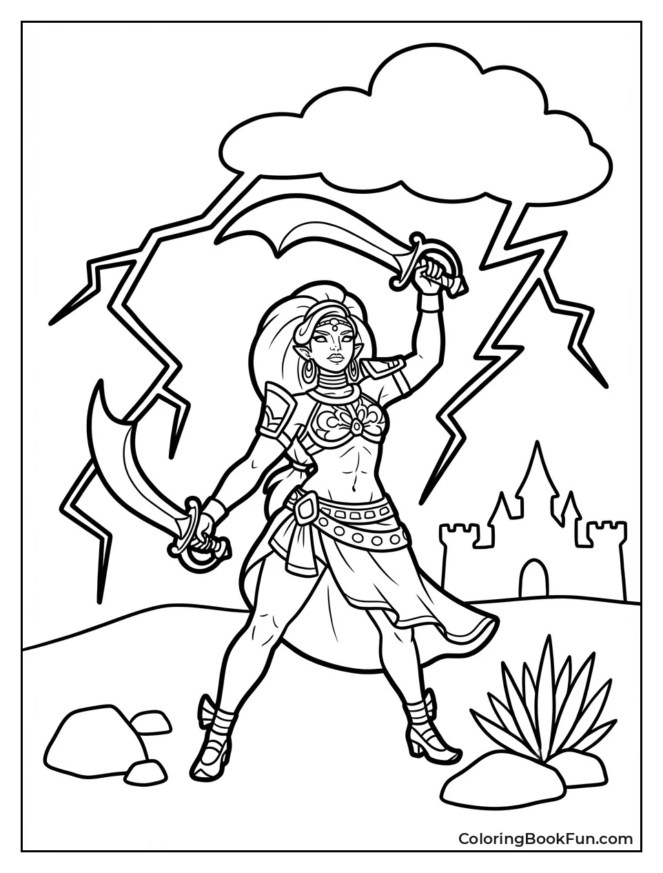 Urbosa Summons Lightning Strike