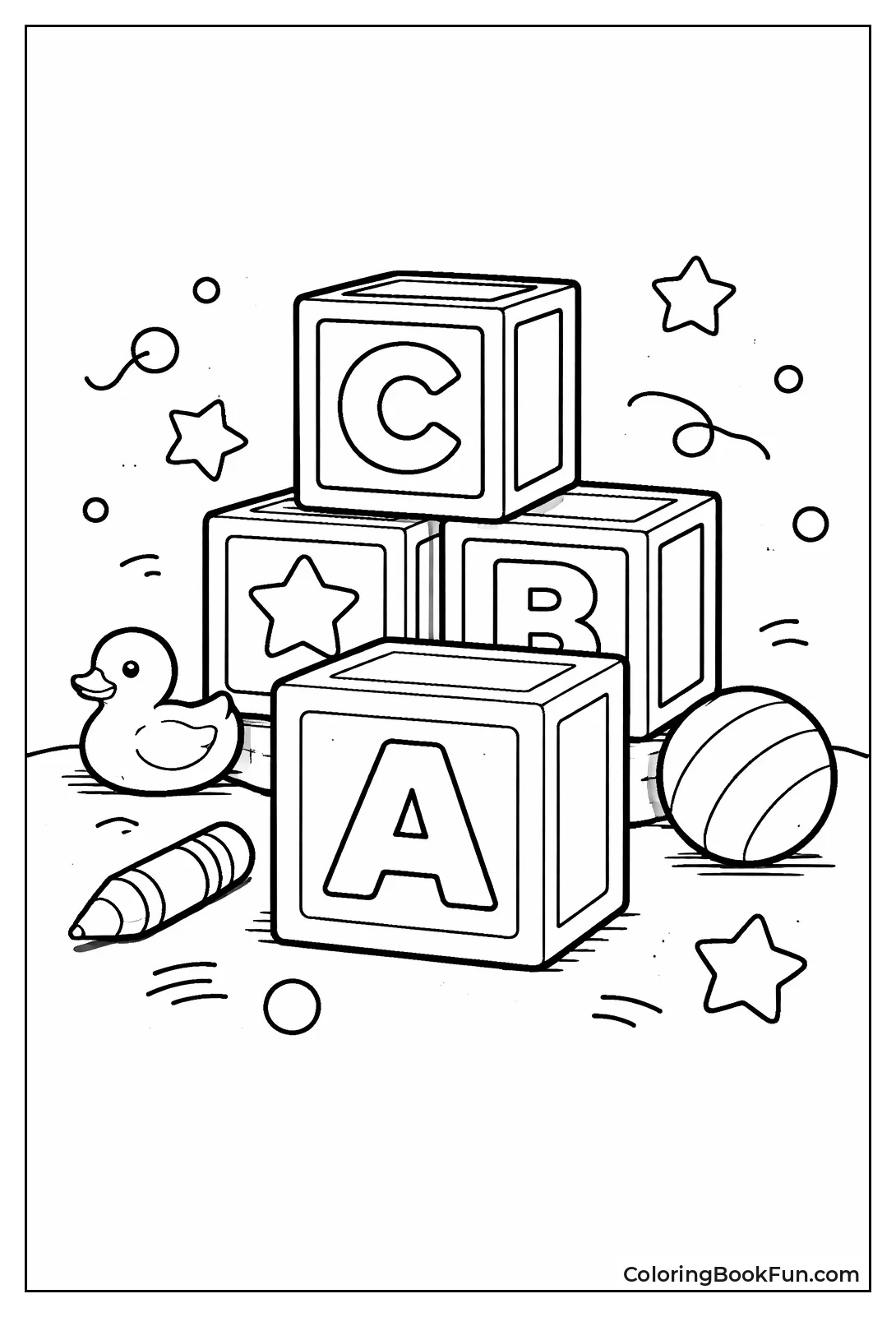 Blocks Stack Letter A