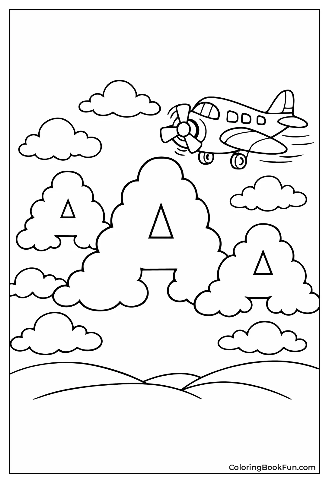 Airplane in A Clouds