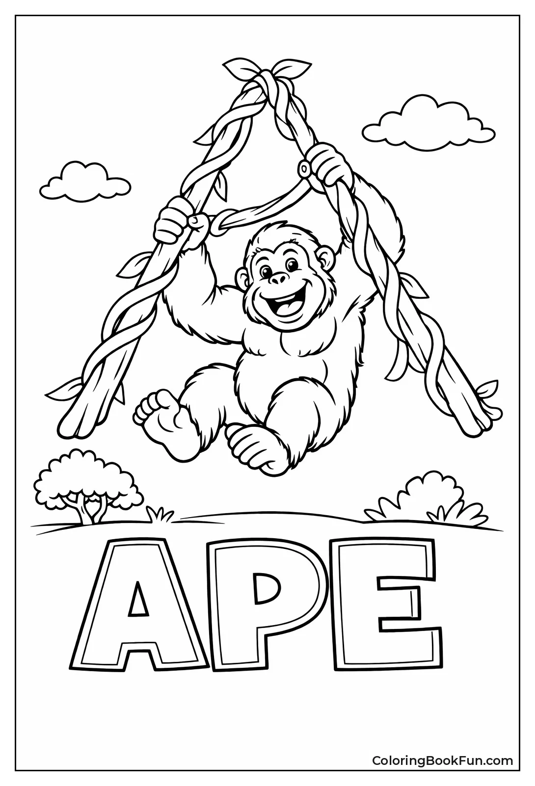 Ape on Vine A
