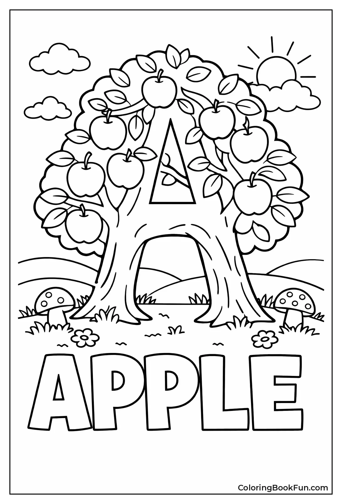 Apple Tree Letter A