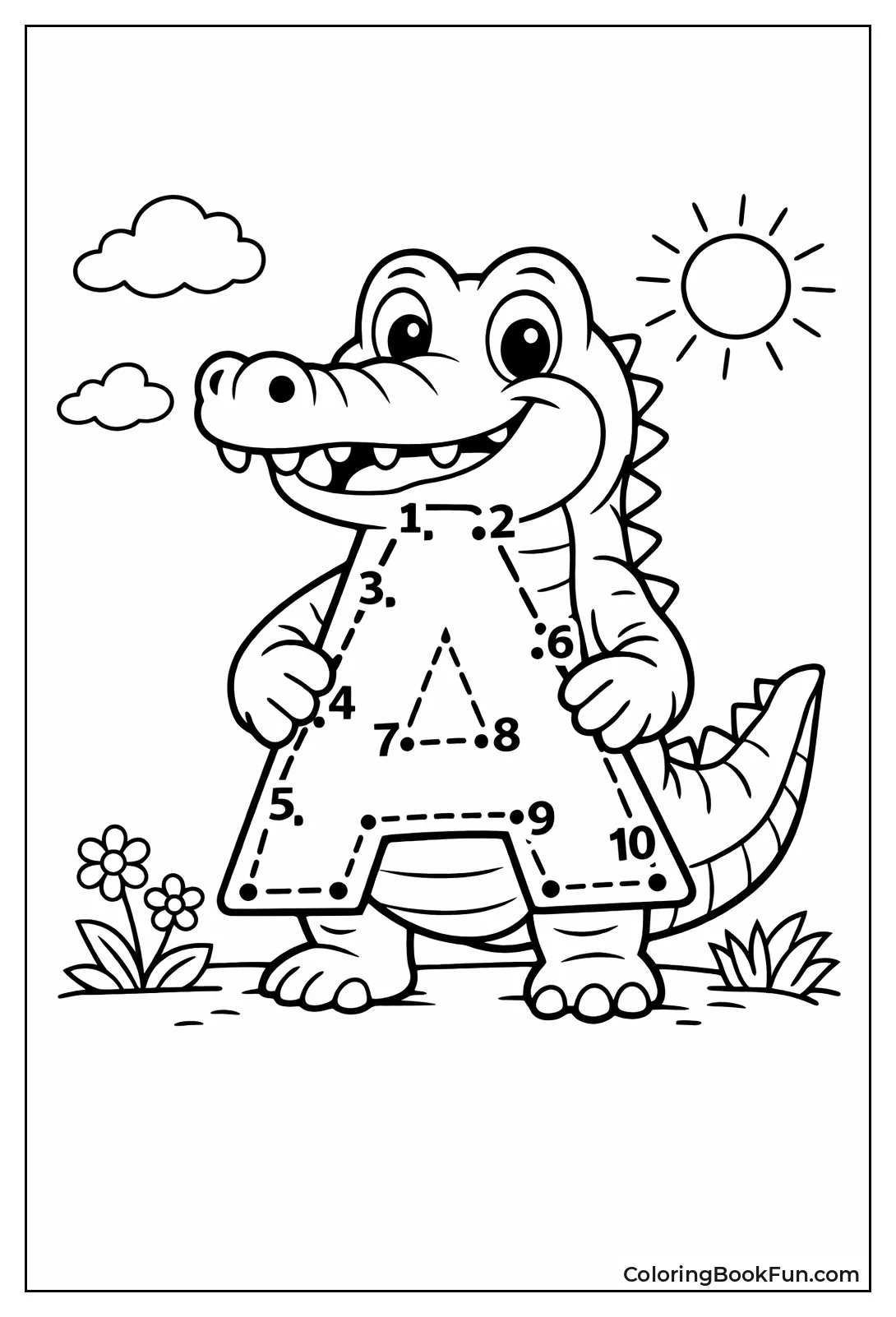 Dots Make Alligator A