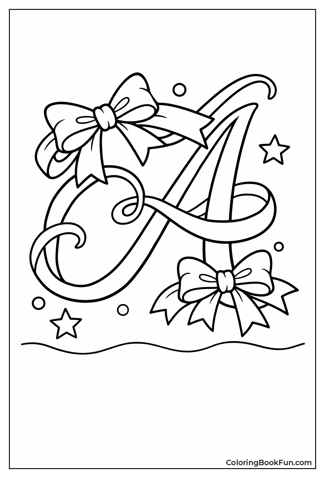 Swirling Cursive Letter A