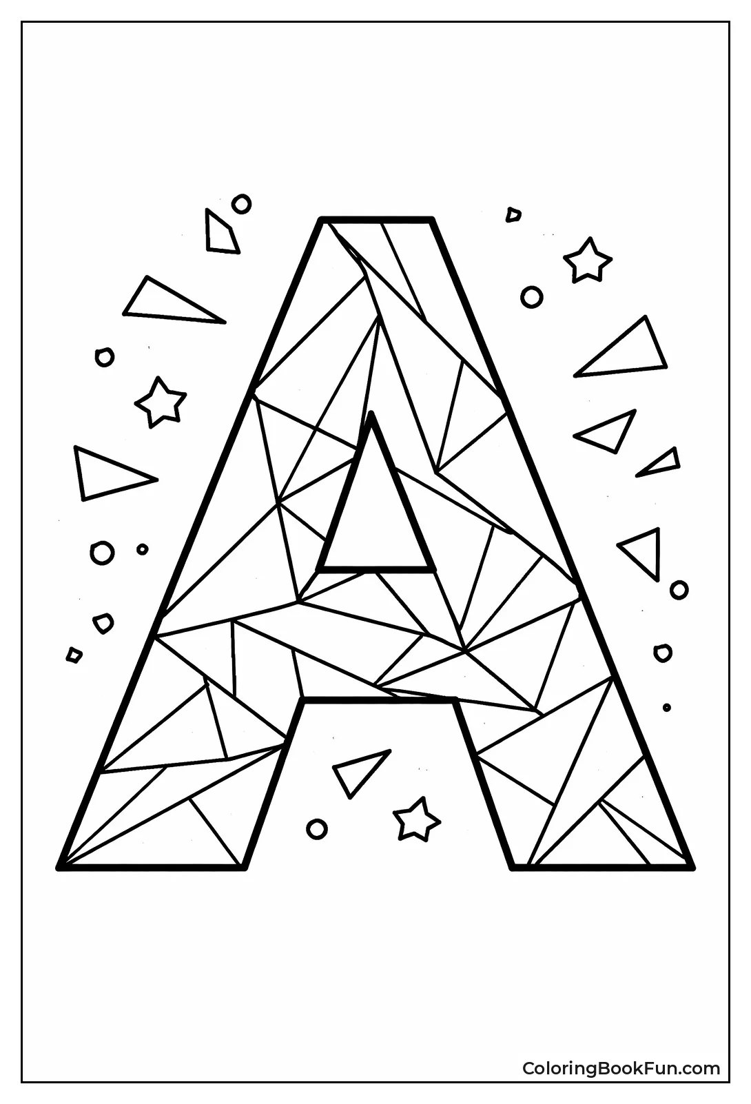 Triangle Made Letter A
