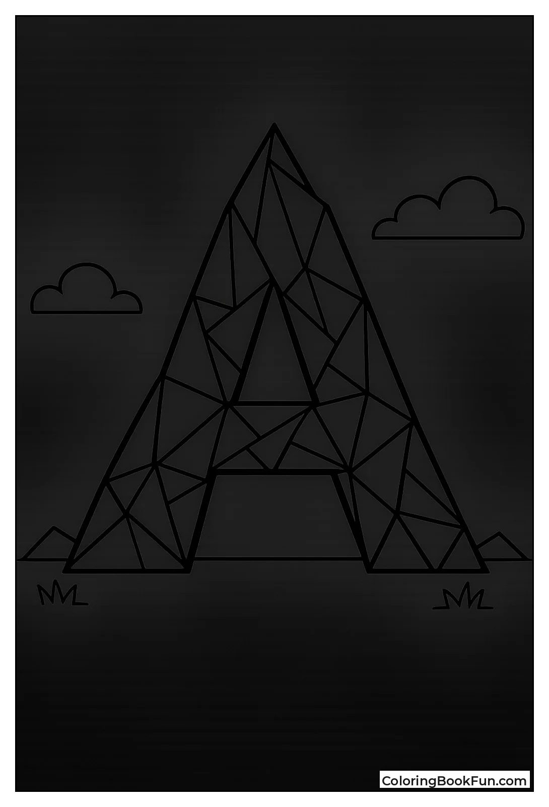 Triangle Made Letter A