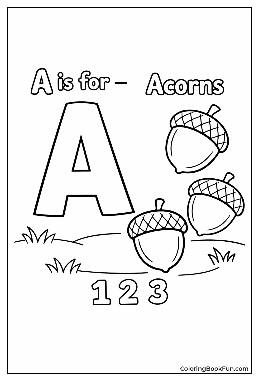 Count Three Acorns A